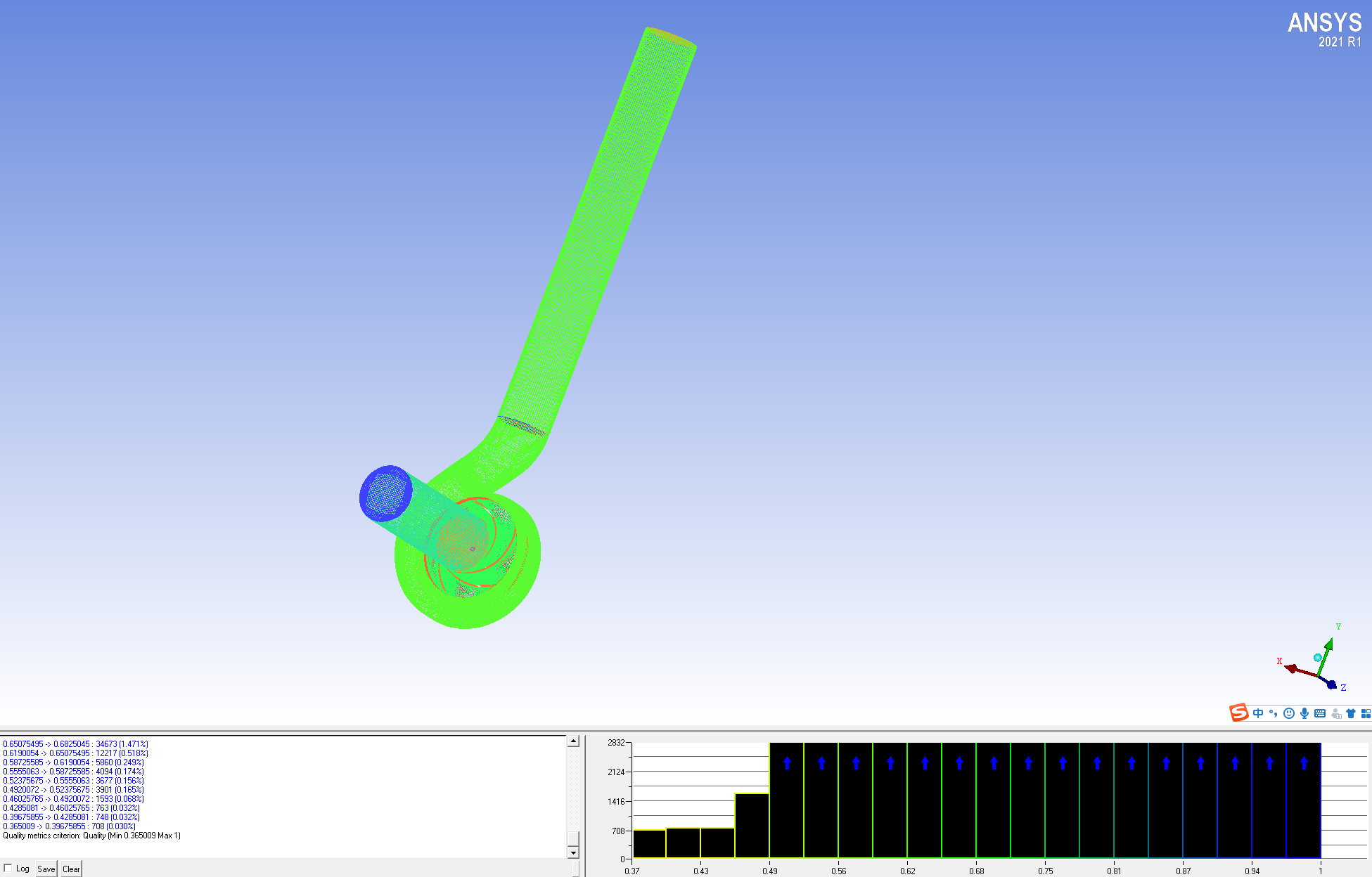 离心泵仿真教程2:结构化网格划分